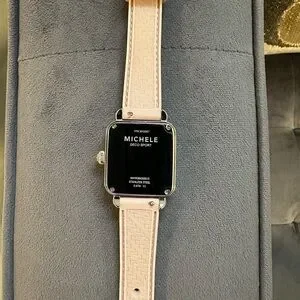 Michele | Accessories | Michele Deco Sport Silver Face Mauve  display picture 1